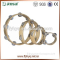 Natural color wood headless tambourines for holiday